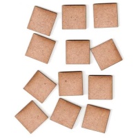 Square Shape - Mini MDF Wood Plaques