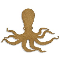 Octopus Silhouette - MDF Wood Shape