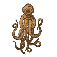 Deep Sea Diver Octopus - MDF Wood Shape