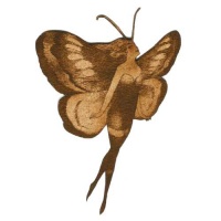 Painted Lady Butterfly Fairy - MDF Woodland Folk Shape