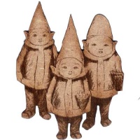 Trio of Gnome Children - MDF Woodland Folk Shape