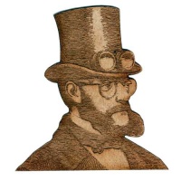 Steampunk Gentleman - MDF People Wood Shape