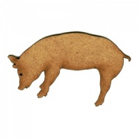 Snuffling Pig - MDF Wood Shape Style 4