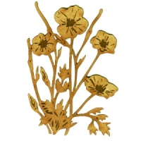 Wild Poppies MDF Wood Shape - Style 51