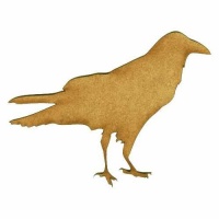 Walking Raven - MDF Wood Bird Shape