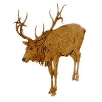 Resting Reindeer - MDF Wood Shape