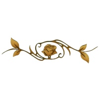 Rose with Vine Frame - Flora & Fauna Flourish Style 17