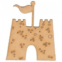 Sandcastle MDF Wood Shape - Style 1