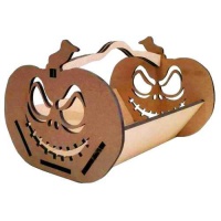 Creepy Pumpkin Halloween Trug - MDF Kit