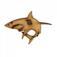Great White Shark MDF Wood Shape - Style 1