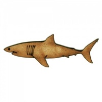 Salmon Shark MDF Wood Shape