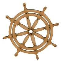 Ships Wheel Style 2 - MDF Wood Shape