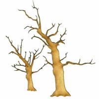 Skeleton Tree Duo - MDF Wood Shape Style 1