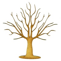 Skeleton Tree MDF Wood Shape - Style 7