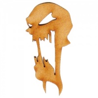Alien Skull MDF Wood Shape