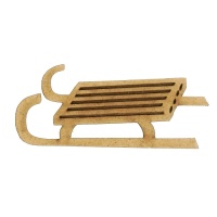 Slatted Sled - MDF Wood Shape