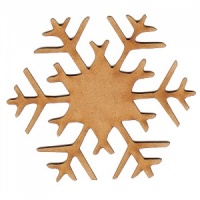 Snowflake MDF Wood Shape Style 1