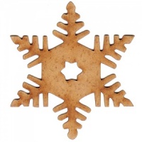 Snowflake MDF Wood Shape Style 3