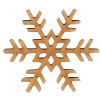 Snowflake MDF Wood Shape Style 5