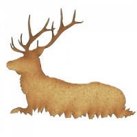 Stag Deer MDF Wood Shape Style 1