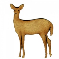 Doe Deer MDF Wood Shape Style 5