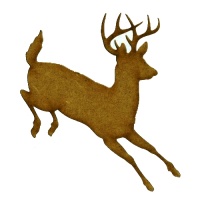 Dashing Buck - MDF Wood Shape