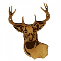 Stag Head MDF Wood Deer Shape Style 18