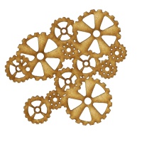 Steampunk Mechanical Cogs Motif Style 10