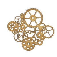 Steampunk Mechanical Cogs Motif Style 11