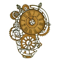 Steampunk Mechanical Clockworks Motif Style 20