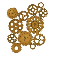 Steampunk Mechanical Cogs Motif Style 28