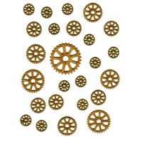 Sheet of Mini MDF Wood Cogs - Style 2