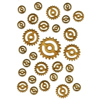 Sheet of Mini MDF Wood Cogs - Style 6