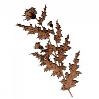 Thistle Flower Branch MDF Wood Shape - Style 2