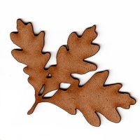 White Oak Leaf & Twig - MDF Wood Shape