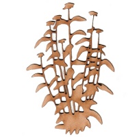 Bushy Wildflower MDF Wood Shape