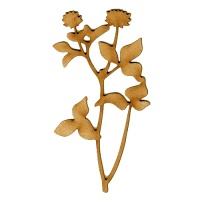 Wildflower MDF Wood Shape