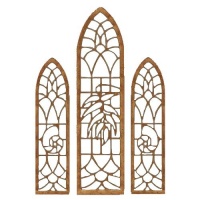 Stained Glass Window Set - MDF Wood Shape
