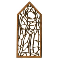 Stained Glass Tag Window - MDF Wood Shape