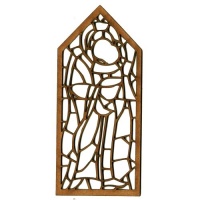 Stained Glass Tag Window - MDF Wood Shape