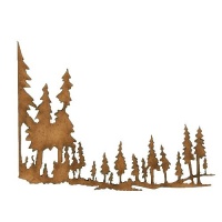 Winter Tree Scene MDF Wood Shape - Style 2