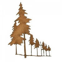 Winter Tree Scene MDF Wood Shape - Style 5