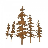 Winter Tree Scene MDF Wood Shape - Style 4