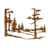 Winter Tree Scene MDF Wood Shape - Style 9