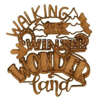 Winter Wonderland - Decorative MDF Wood Words