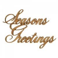 Seasons Greetings - Wood Words in Ancestry Font