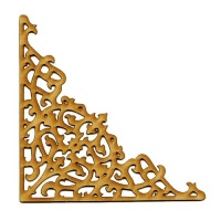 MDF Wood Corner Style 1 - Fancy Lace Flourish