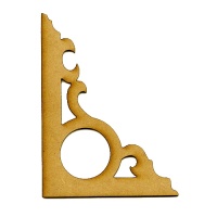 MDF Wood Corner Style 10 - Circle Flourish