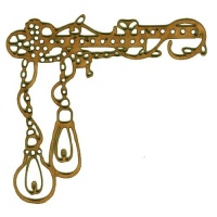 Hanging Edison Bulbs, Cogs & Chains - MDF Wood Corner