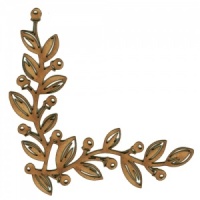 Floral Vine MDF Wood Corner Embellishment - Style 30